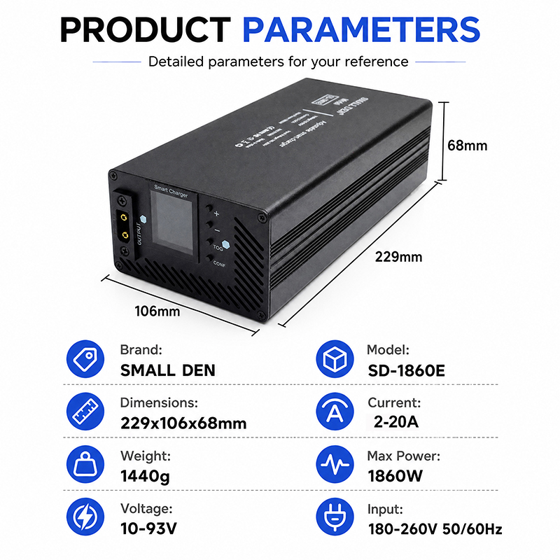 54.6V 67.2V 84V 5A 8A 10A 12A  - огляд і ціна 84V 20A Smart Charger