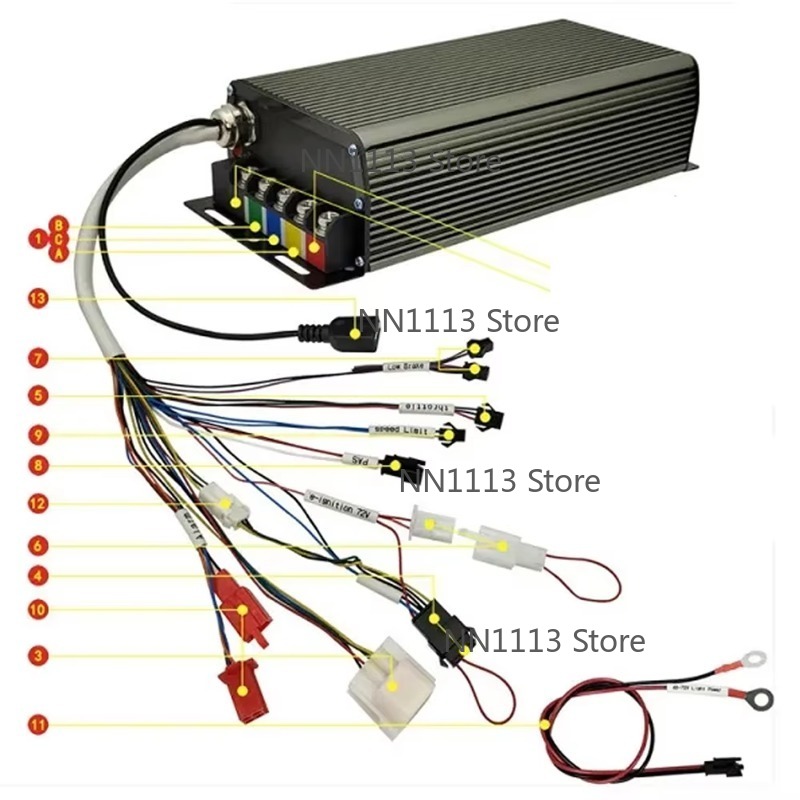 72V 100A 5000W Hall Sensor Sin - огляд і ціна 72V 100A Sabvoton Controller
