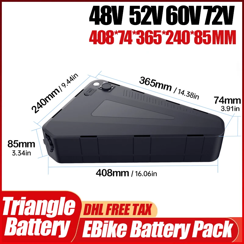 Electric Bicycle 60v 72v Trian - огляд і ціна 72V 50Ah 21700 Lithium Battery