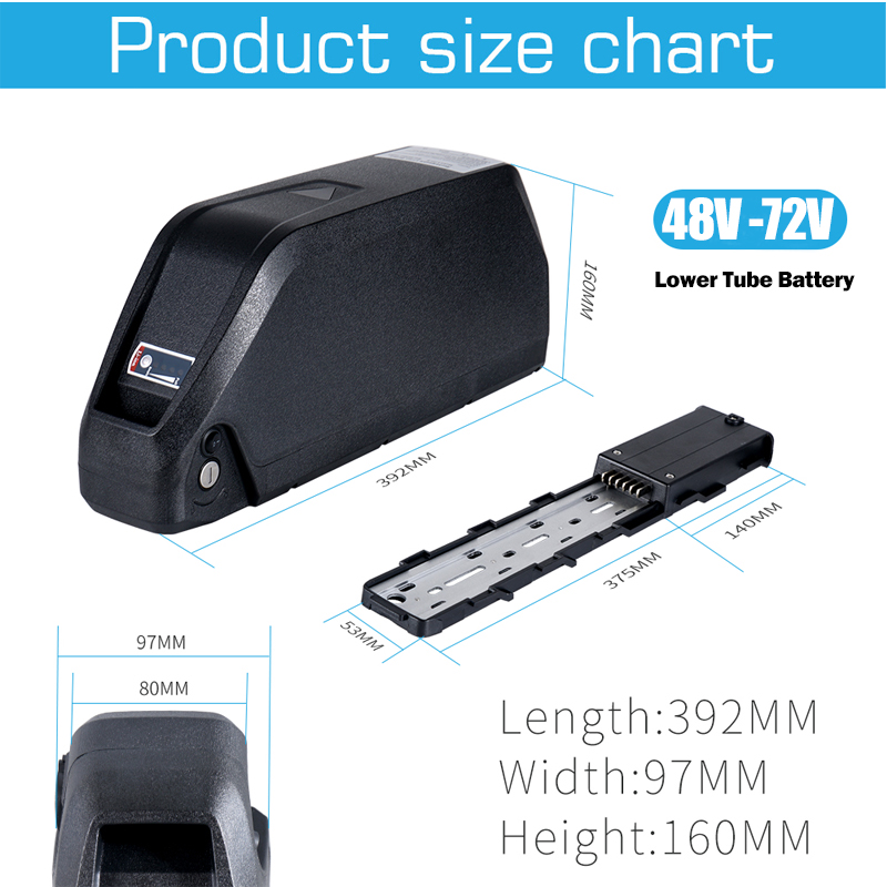 48v 52v 25ah 30ah 40ah 50ah 60 - огляд і ціна 72V 50Ah 21700 Lithium Battery