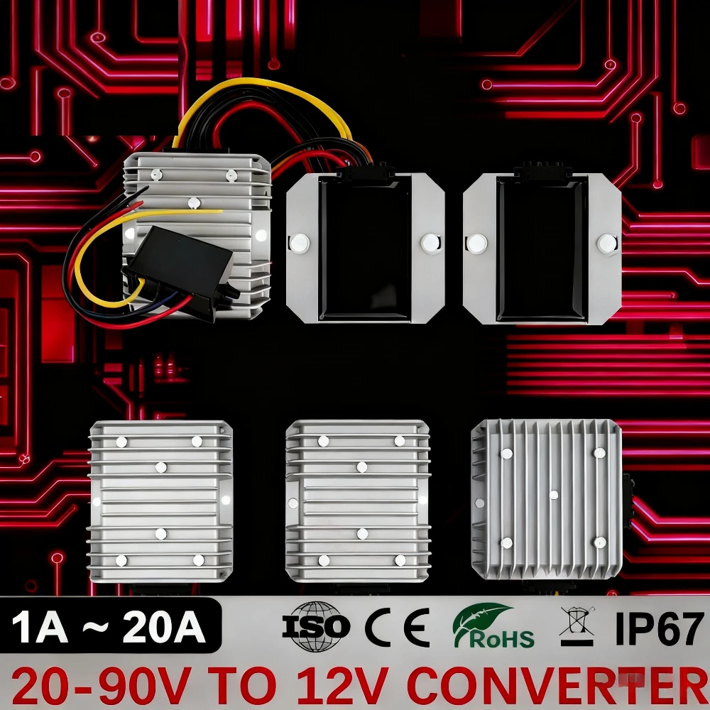 20-90V to 12V 5A 10A 15A 20A D - огляд і ціна 72V 15A Fast Charger
