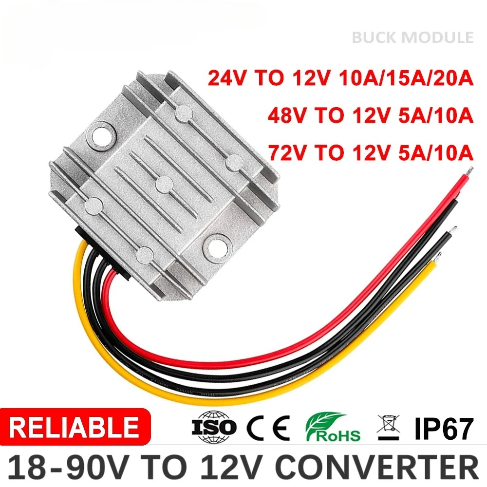 20-90V to 12V 5A 10A 15A 20A D - огляд і ціна 72V 15A Fast Charger