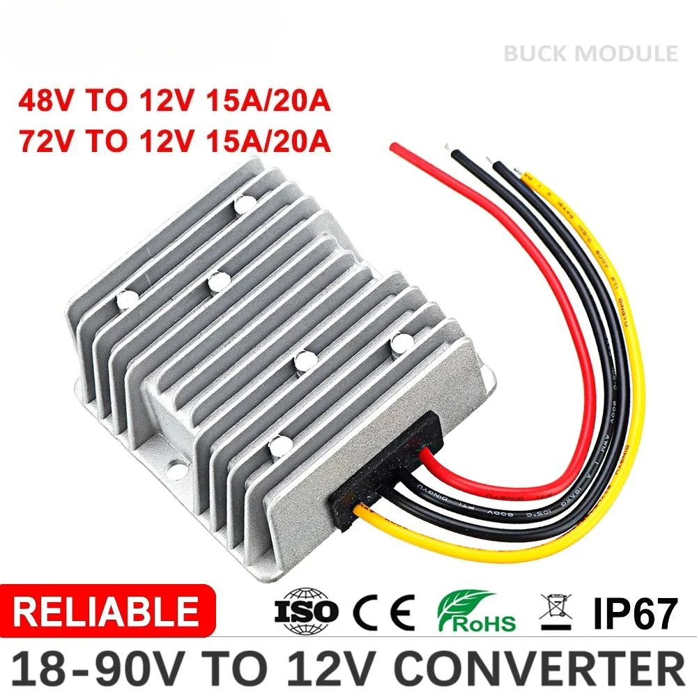 20-90V to 12V 5A 10A 15A 20A D - огляд і ціна 72V 15A Fast Charger