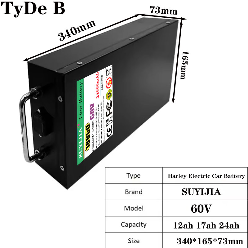 HarleyBatteryCitycocoElectricB - огляд і ціна 60V 50Ah Electric Scooter Battery