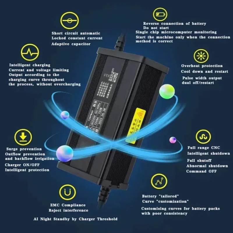 72V 20S 84V Smart Lifepo4 Batt - огляд і ціна 84V 20A Smart Charger