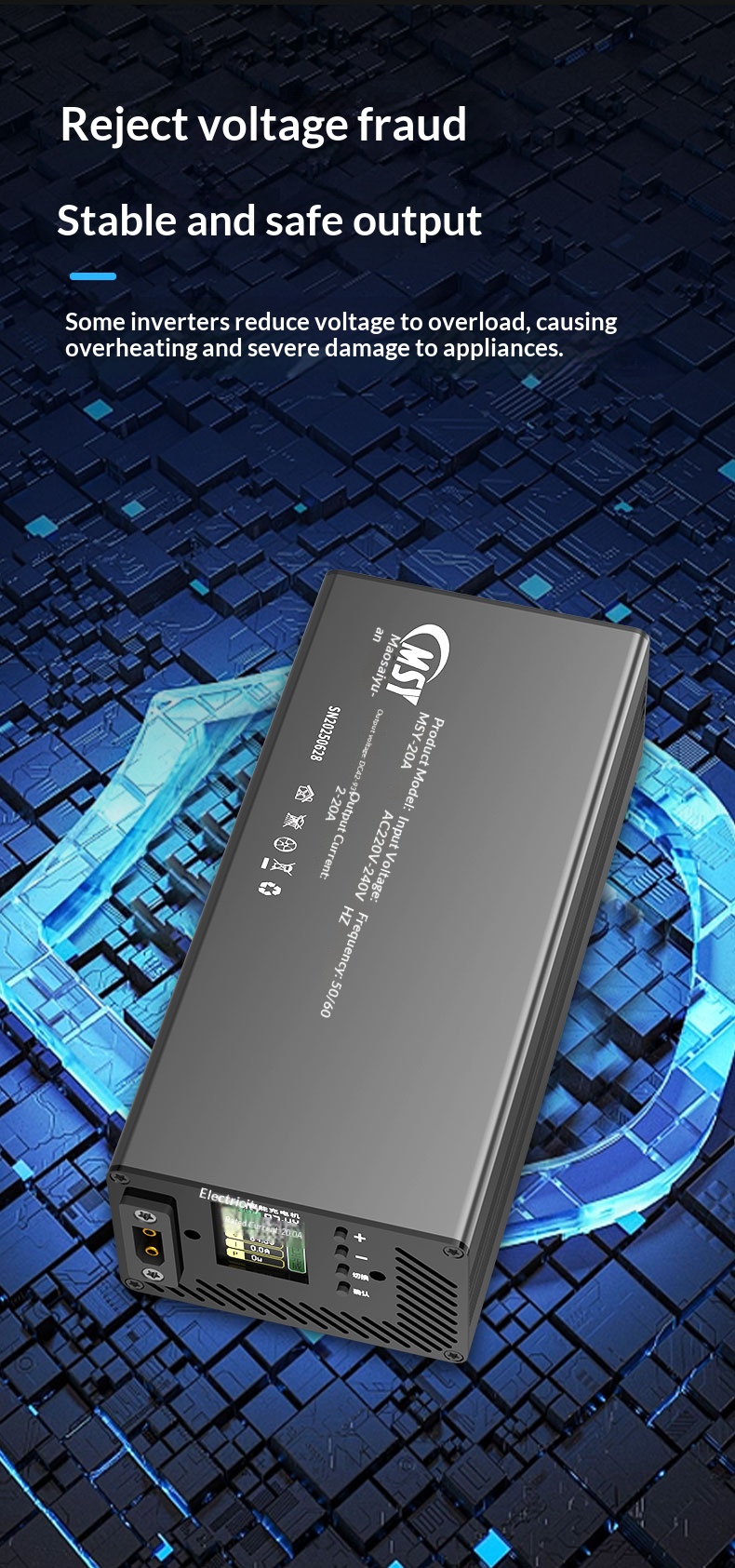 10-93V 2-30A Adjustable Charge - огляд і ціна 84V 20A Smart Charger