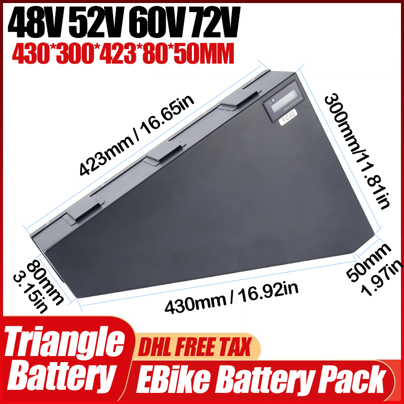 Electric Bicycle 36v 48v 52v 2 - огляд і ціна 72V 50Ah 21700 Lithium Battery